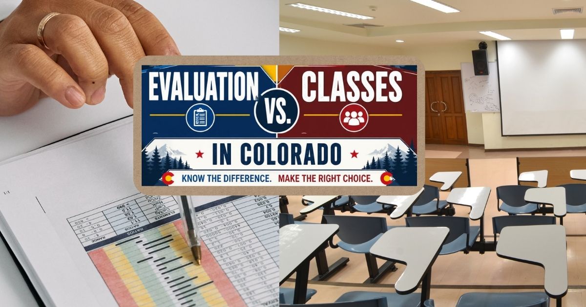 DUI evaluation vs DUI classes Colorado comparison